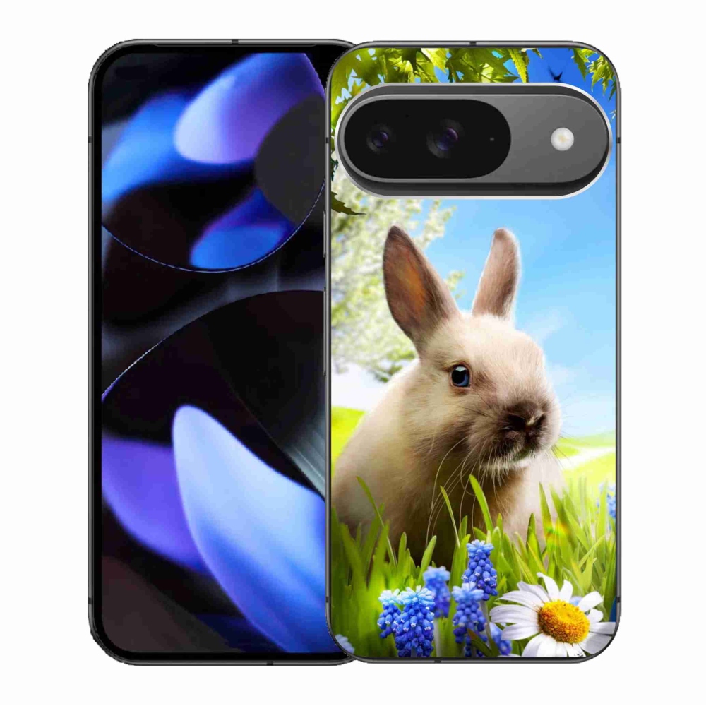 Gelový kryt mmCase na Google Pixel 9/9 Pro - zajíček