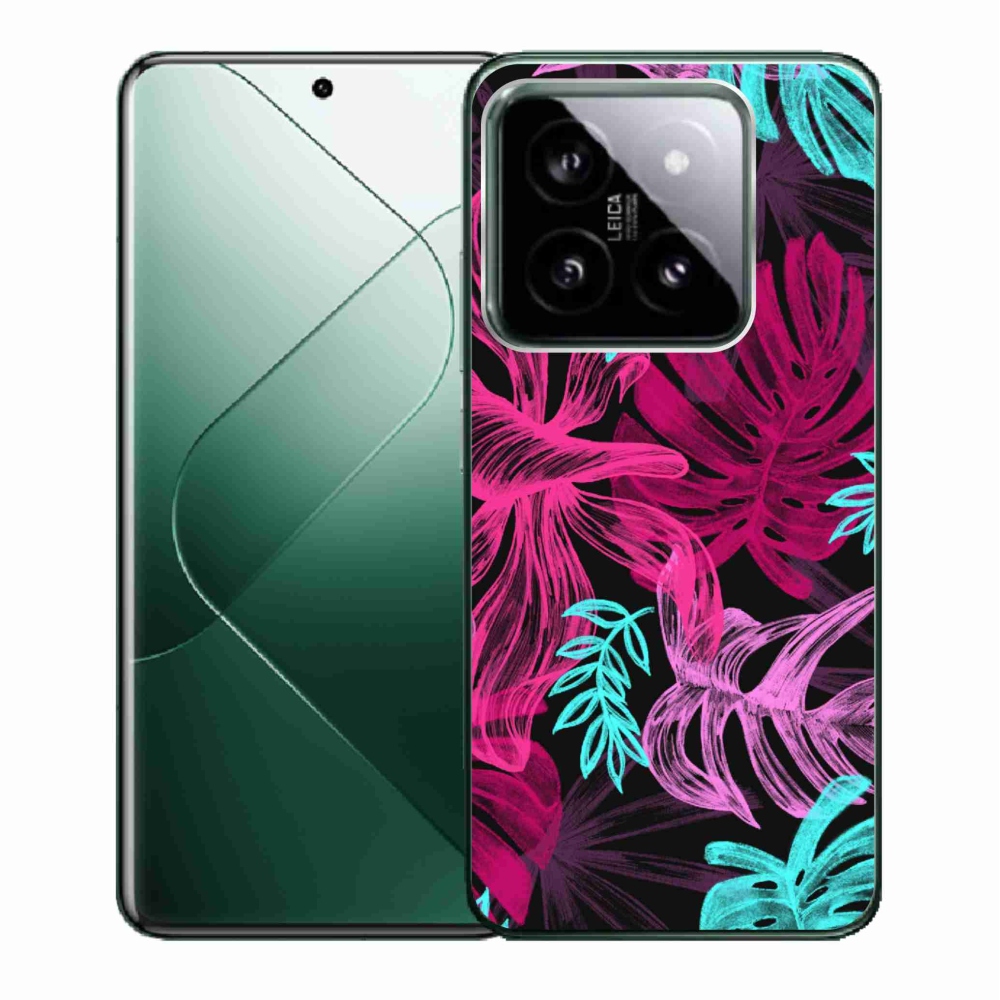 Gelový kryt mmCase na Xiaomi 14 - květiny 1