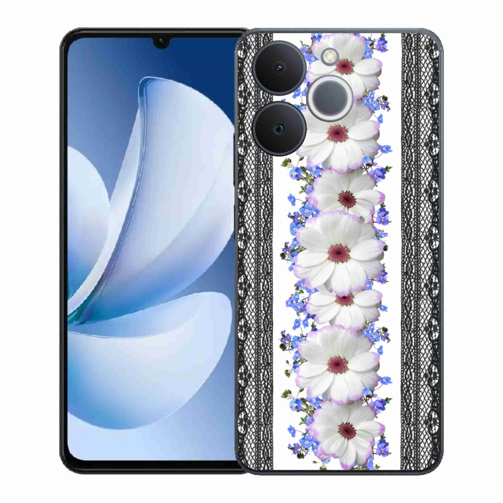 Gelový kryt mmCase na Realme Note 70T - květiny 8