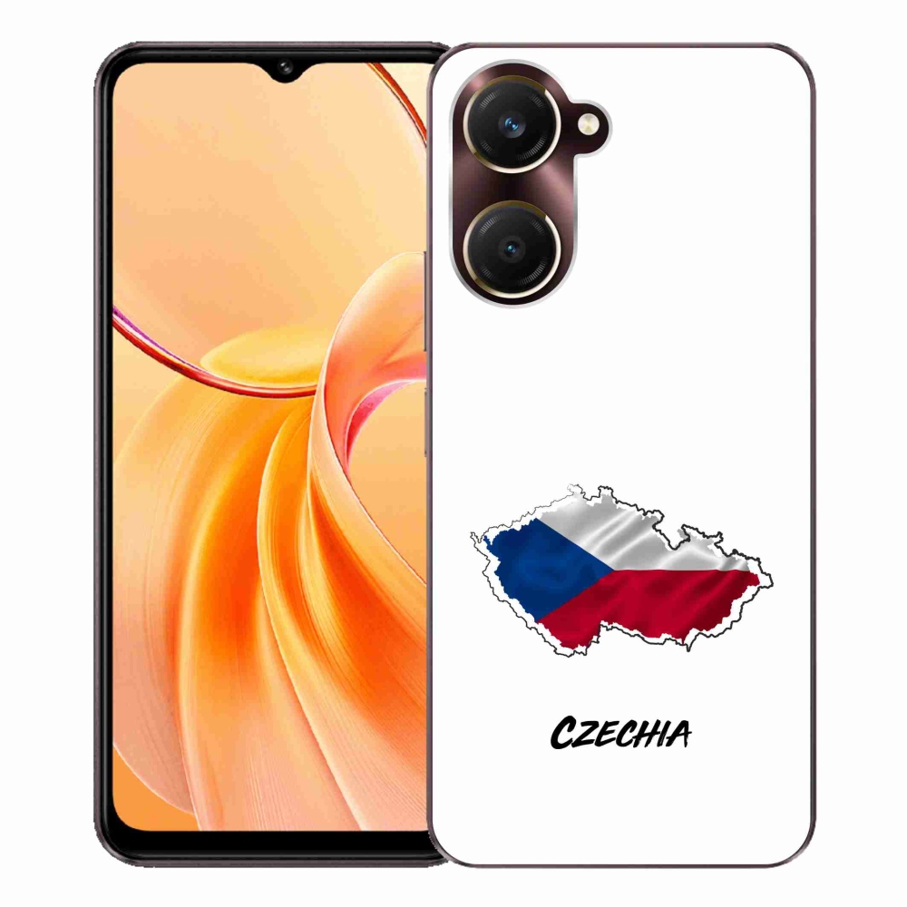 Gelový kryt mmCase na Vivo Y28s 5G - Czechia bílé pozadí