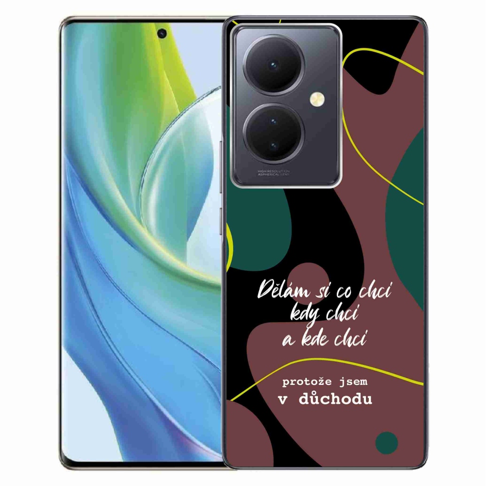 Gelový kryt mmCase na Vivo V29 Lite 5G - vtipný text 10 černé pozadí