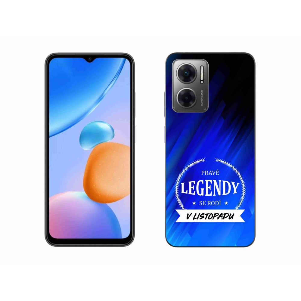 Gelový kryt mmCase na Xiaomi Redmi 10 5G - legendy v listopadu modré pozadí
