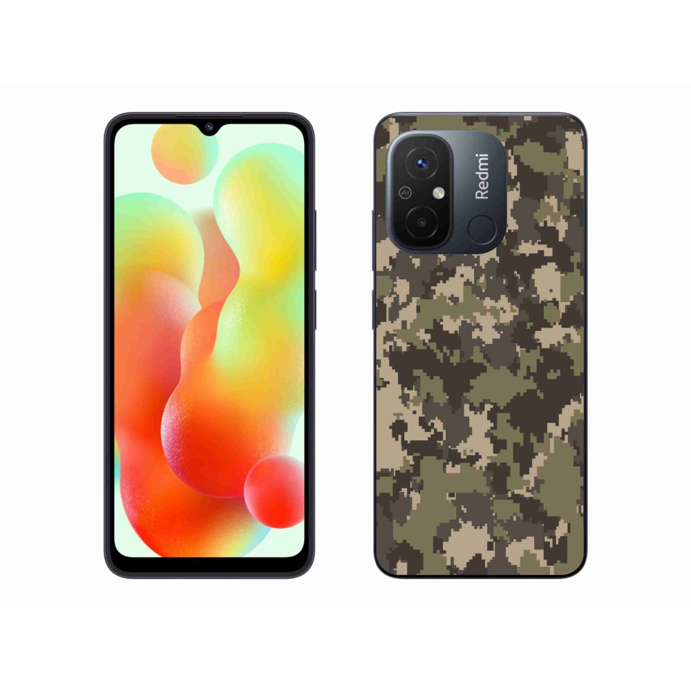 Gelový kryt mmCase na Xiaomi Redmi 12C - maskáčový vzor 12