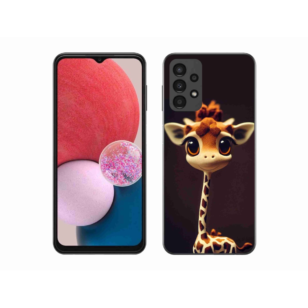 Gelový kryt mmCase na Samsung Galaxy A13 4G - malá žirafa