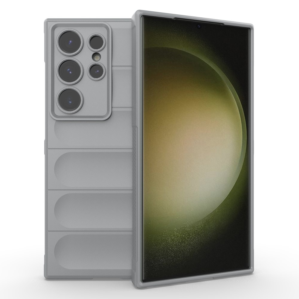 Rugg odolný gelový obal na Samsung Galaxy S24 Ultra - světlešedý