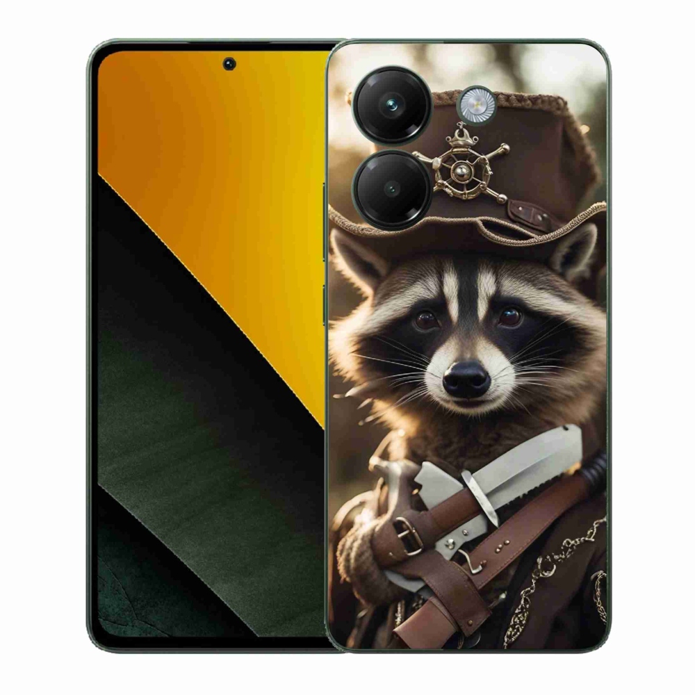 Gelový kryt mmCase na Xiaomi Poco M7 Pro 5G - mýval v uniformě