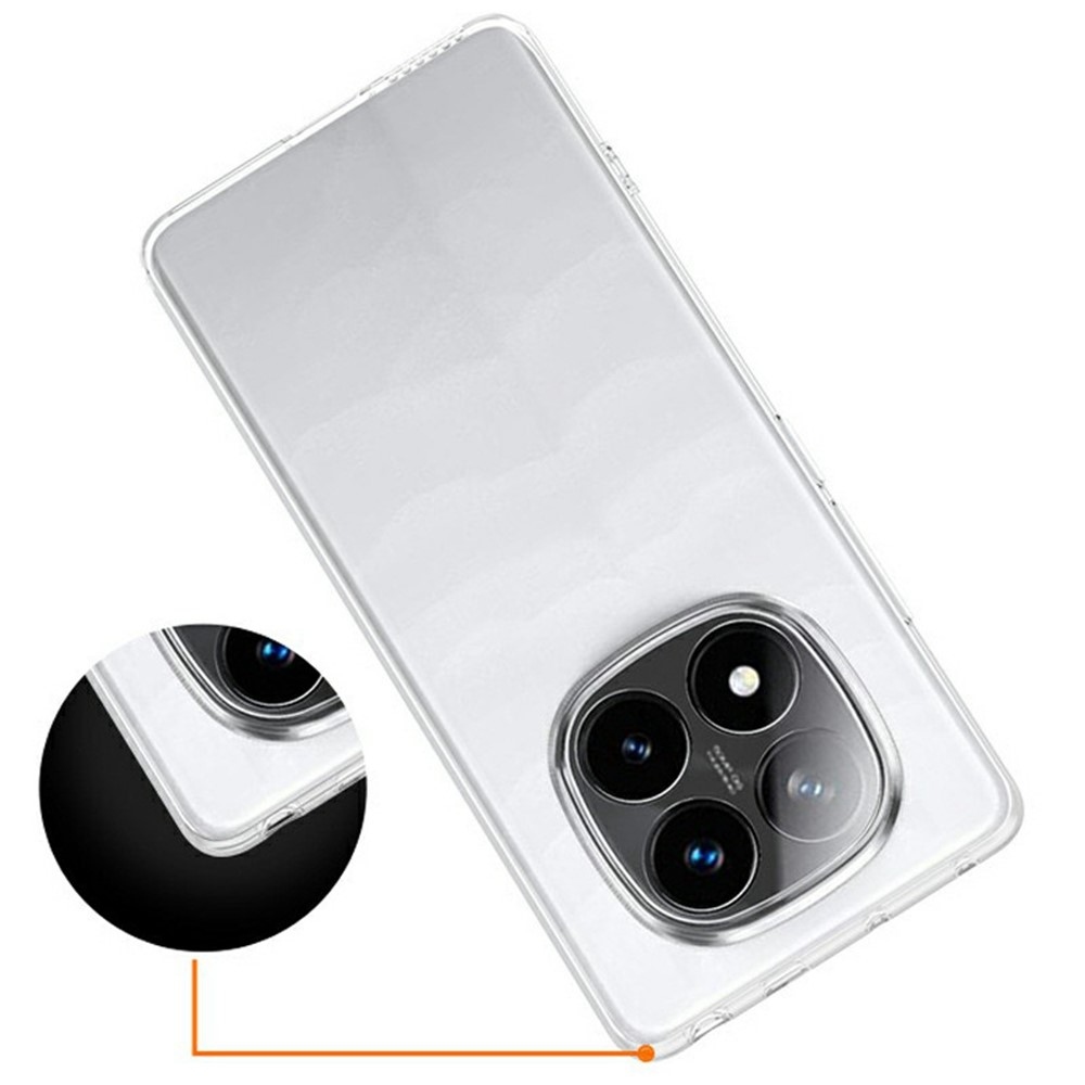 Průhledný gelový obal na Xiaomi Redmi Note 14 Pro - průhledný