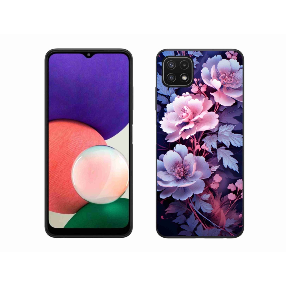 Gelový kryt mmCase na Samsung Galaxy A22 5G - květiny 11