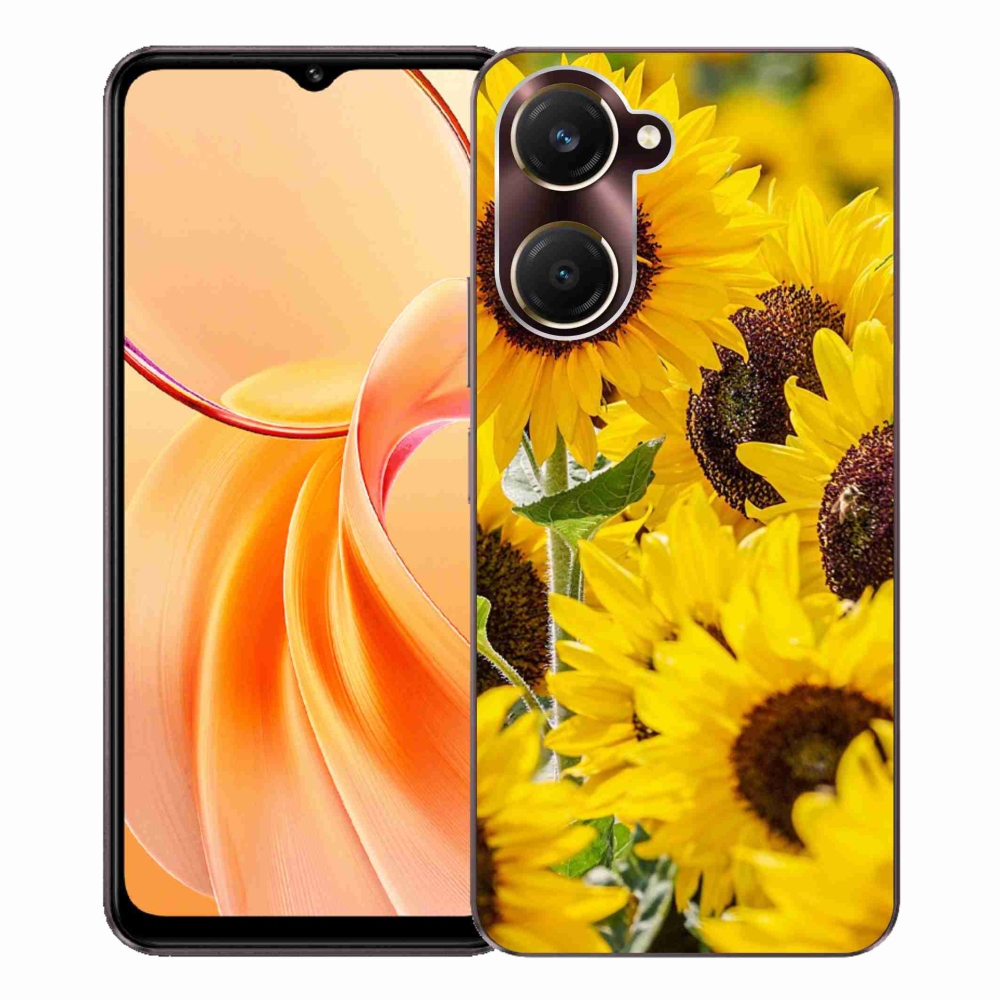 Gelový kryt mmCase na Vivo Y28s 5G - slunečnice