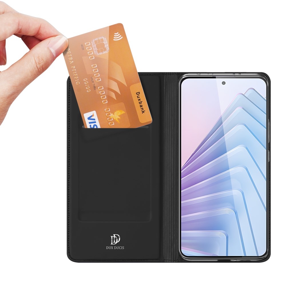 DUX knížkové pouzdro na Xiaomi Redmi Note 14 5G - černé