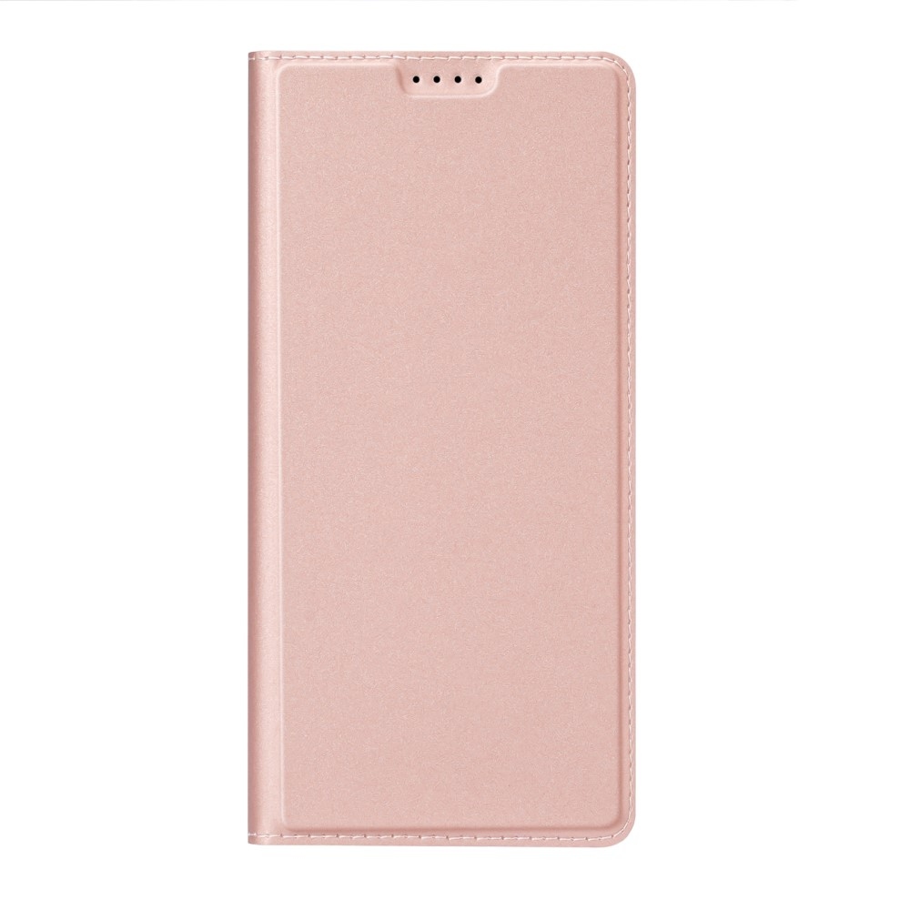 DUX knížkové pouzdro na Samsung Galaxy S25 - růžovozlaté
