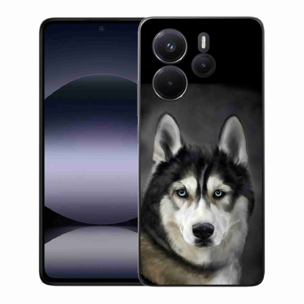 Gelový kryt mmCase na Xiaomi Redmi Note 14 - husky