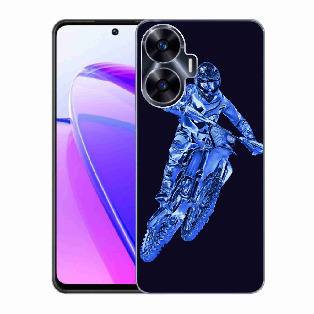Gelový kryt mmCase na Realme C55 - motocross 1