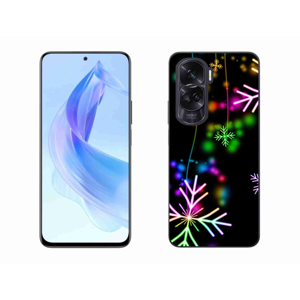 Gelový kryt mmCase na Honor 90 Lite - barevné vločky