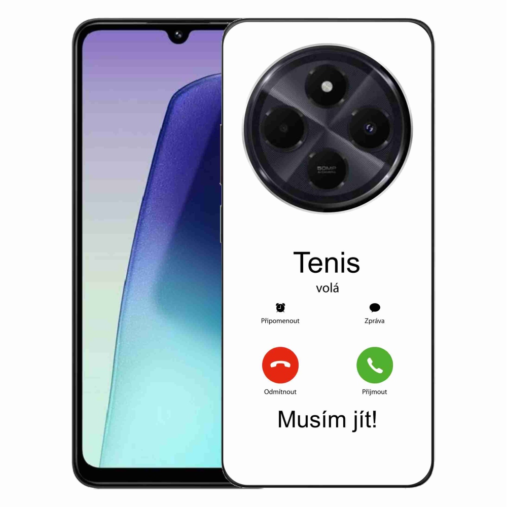 Gelový kryt mmCase na Xiaomi Redmi 14C/Poco C75 - tenis volá bílé pozadí