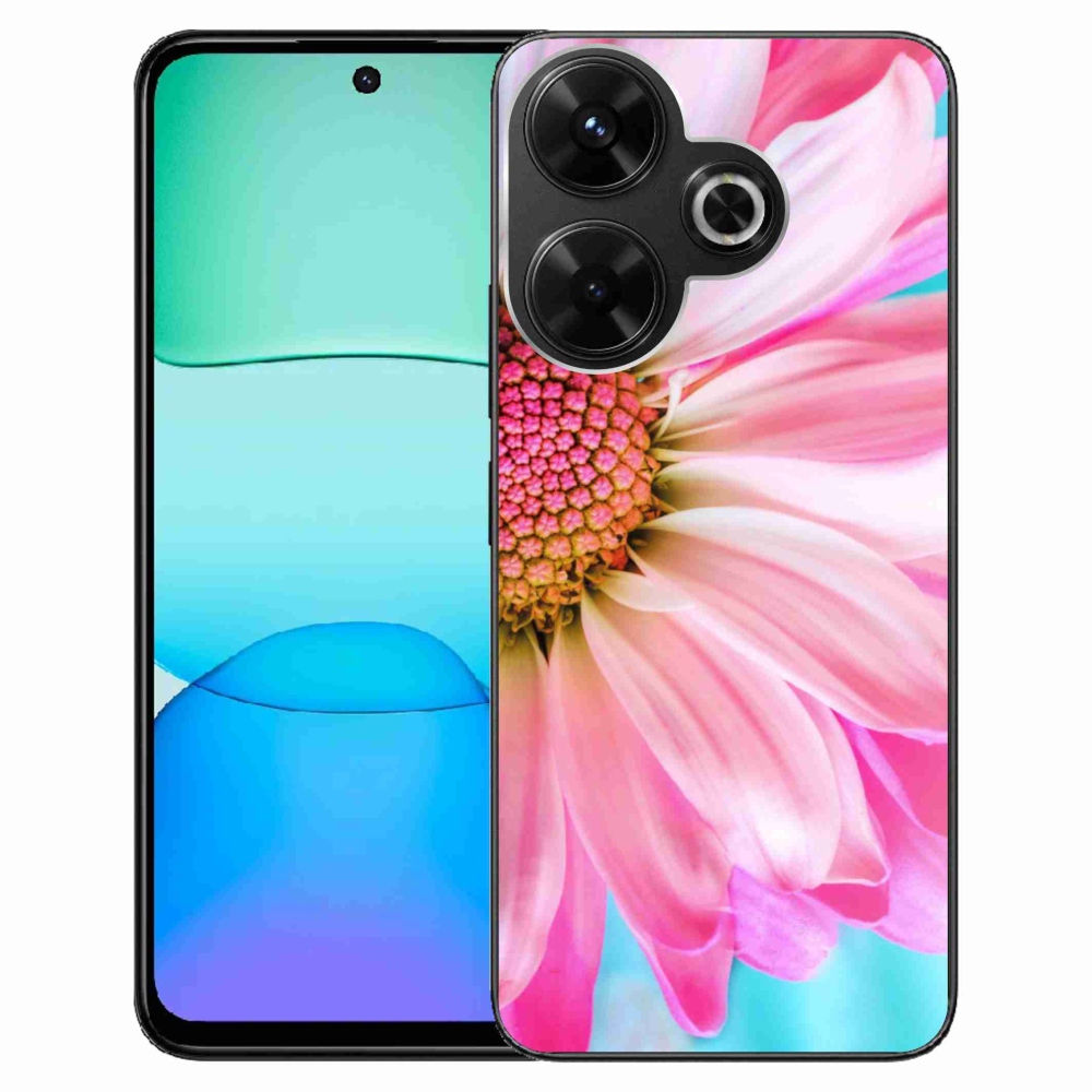 Gelový kryt mmCase na Xiaomi Redmi 13 4G/Poco M6 4G - růžová květina