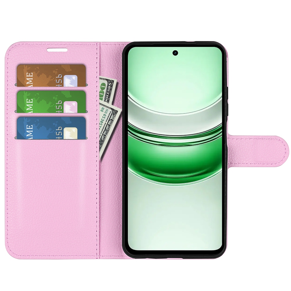 Litchi knížkové pouzdro na Realme C71 - růžové