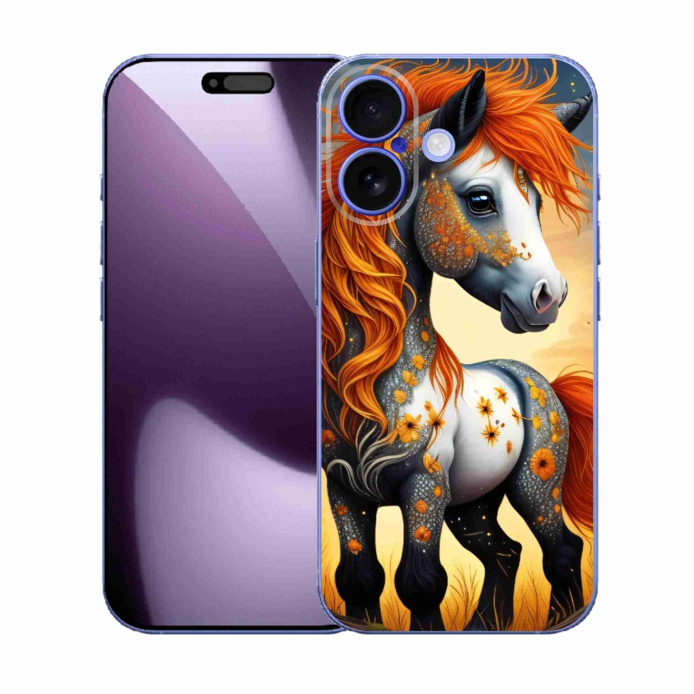 Gelový kryt mmCase na iPhone 17 - barevný poník