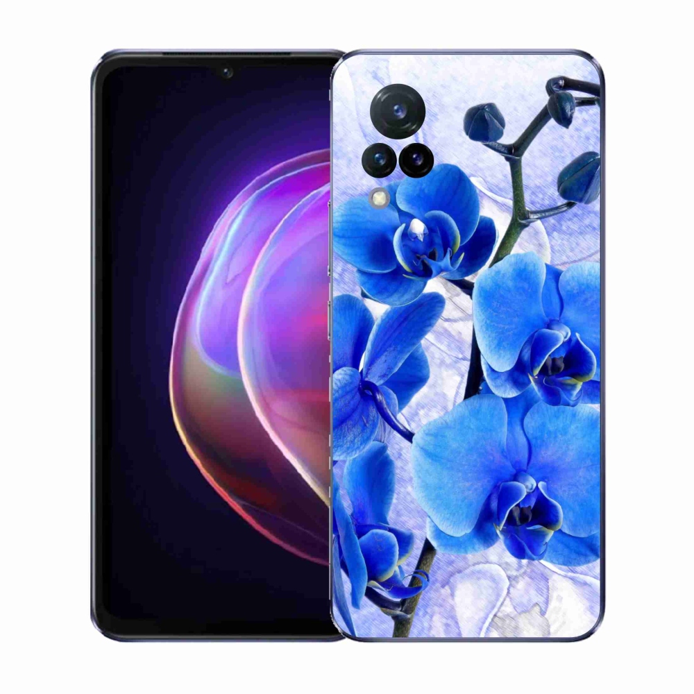 Gelový kryt mmCase na Vivo V21 4G/5G - modré květy