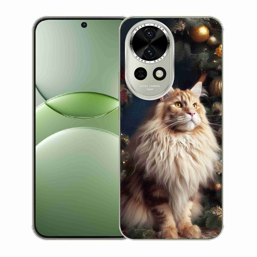 Gelový kryt mmCase na Huawei Nova 13 5G - kočka u stromku