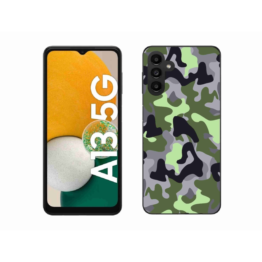 Gelový kryt mmCase na Samsung Galaxy A13 5G - maskáčový vzor 7