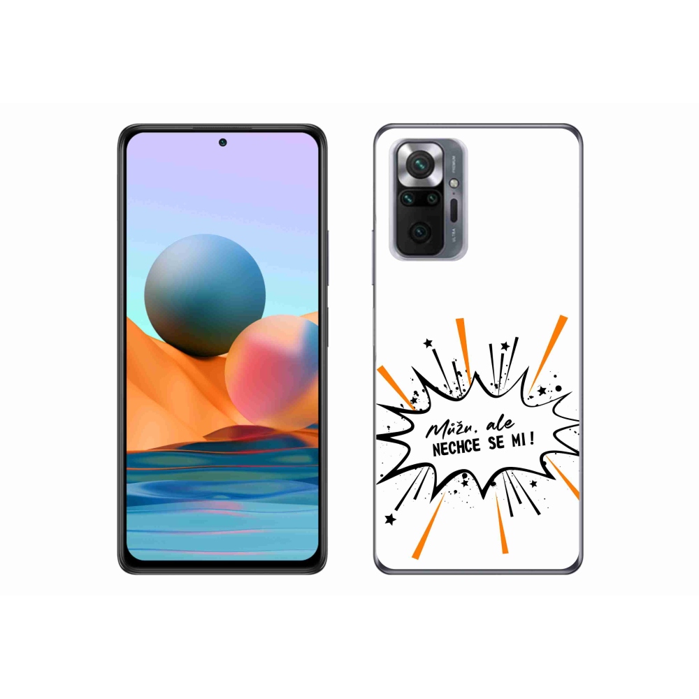Gelový kryt mmCase na Xiaomi Redmi Note 10 Pro - vtipný text 11 bílé pozadí