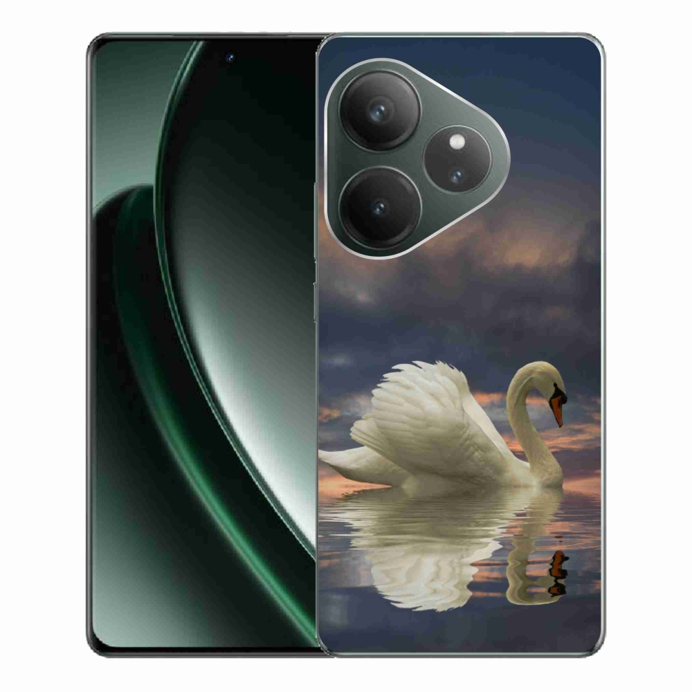 Gelový kryt mmCase na Realme GT 6 5G/GT 6T 5G - labuť