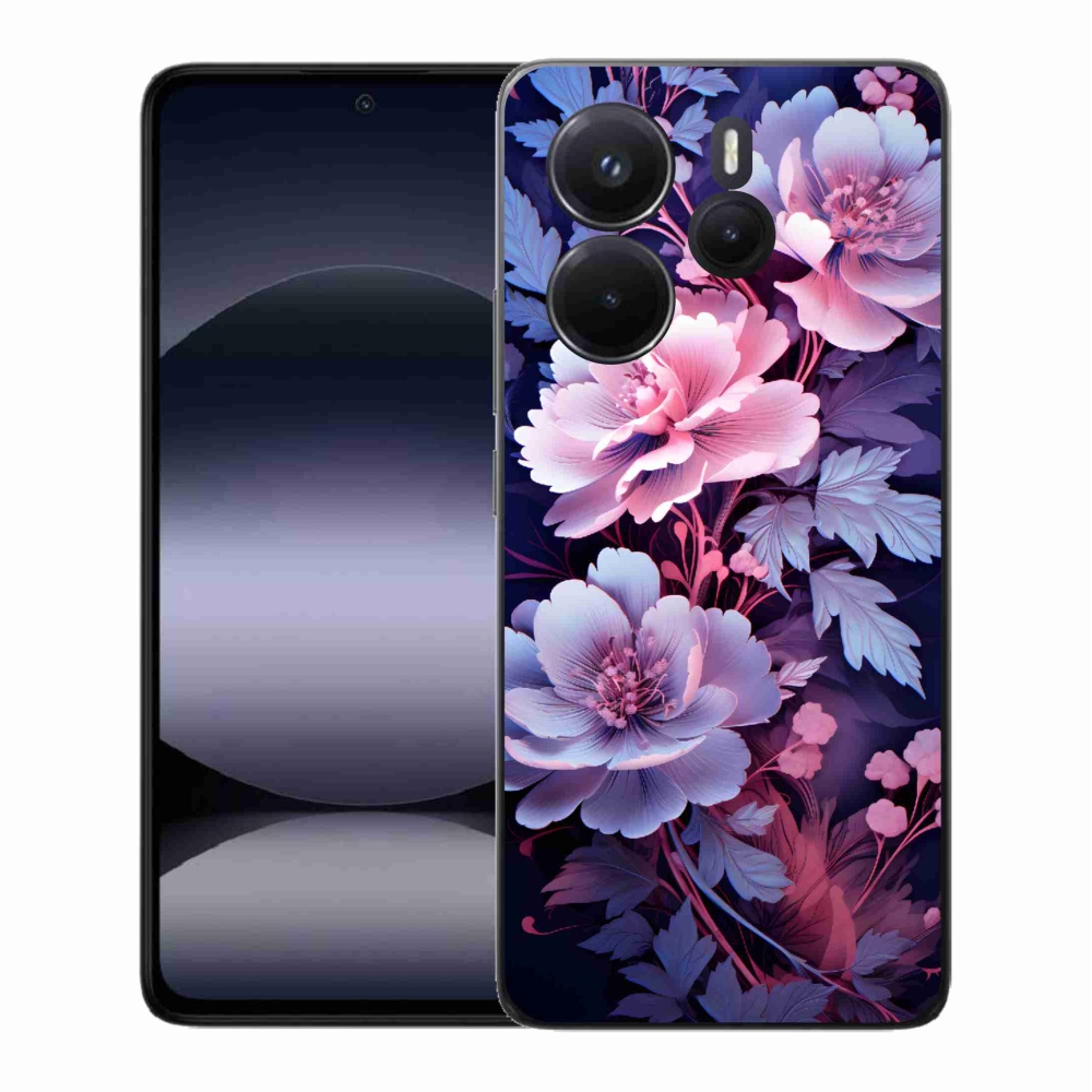 Gelový kryt mmCase na Xiaomi Redmi Note 14 - květiny 11