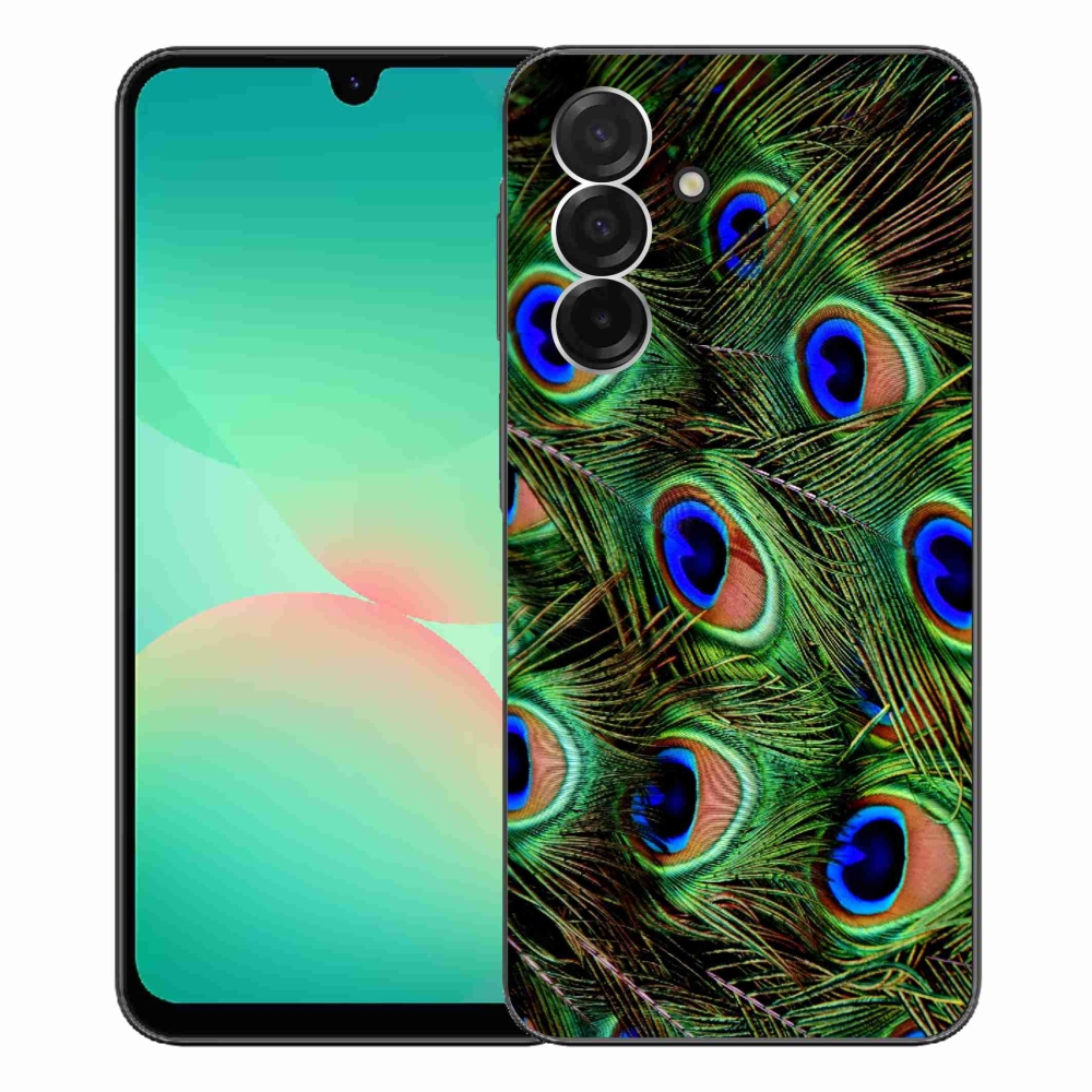 Gelový kryt mmCase na Samsung Galaxy A26 5G - paví peří