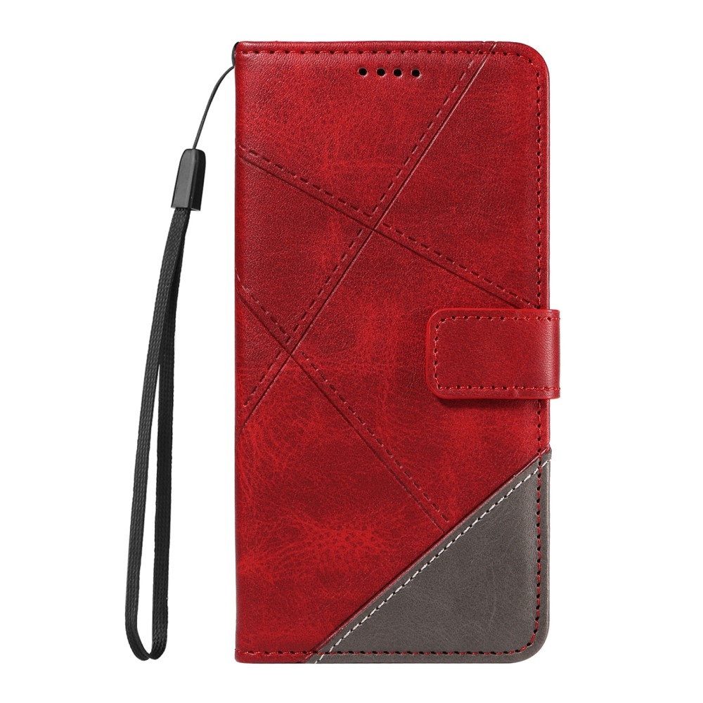 Triangle knížkové pouzdro na Samsung Galaxy S24+/S25+ - červené