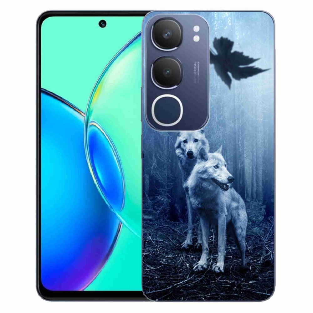 Gelový kryt mmCase na Vivo Y19s - vlci v lese