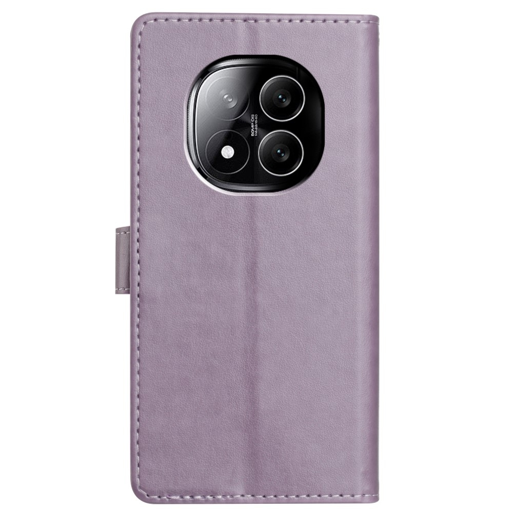 Clots knížkové pouzdro na Xiaomi Redmi Note 14 Pro 5G/Poco X7 5G - fialové