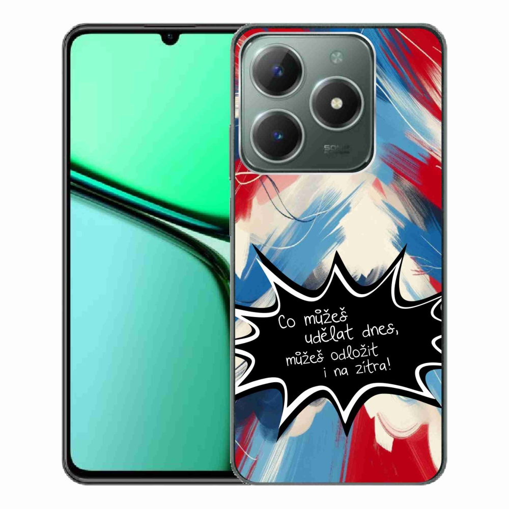 Gelový kryt mmCase na Realme C61 - vtipný text 9 černé pozadí