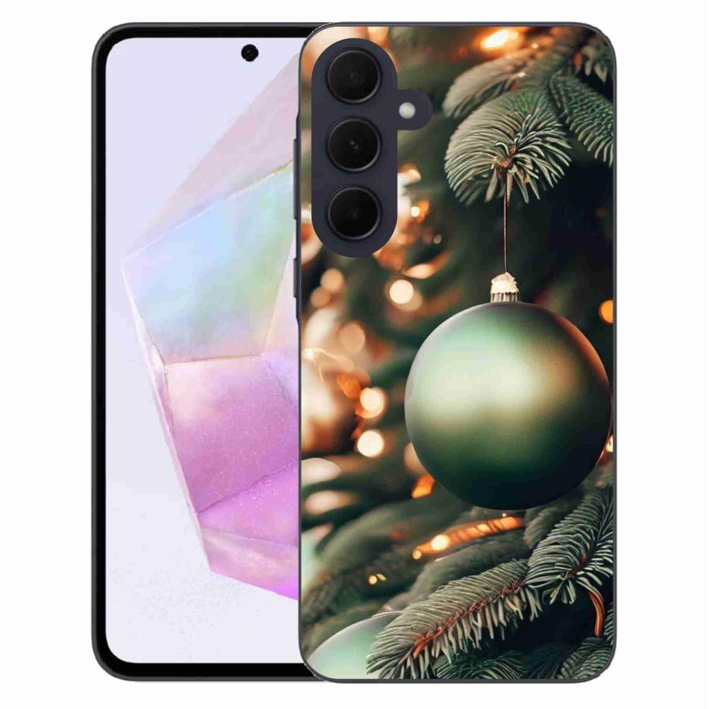 Gelový kryt mmCase na Samsung Galaxy A35 5G - vánoční ozdoby 1