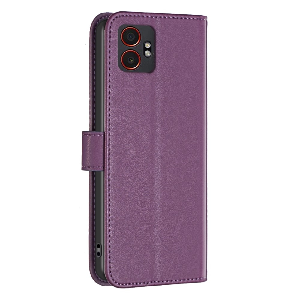 BNF knížkové pouzdro na Samsung Galaxy Xcover 7 Pro - tmavěfialové