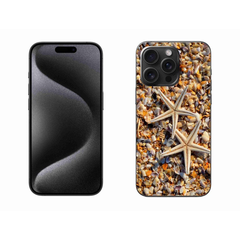 Gelový kryt mmCase na iPhone 15 Pro Max - mořské hvězdice