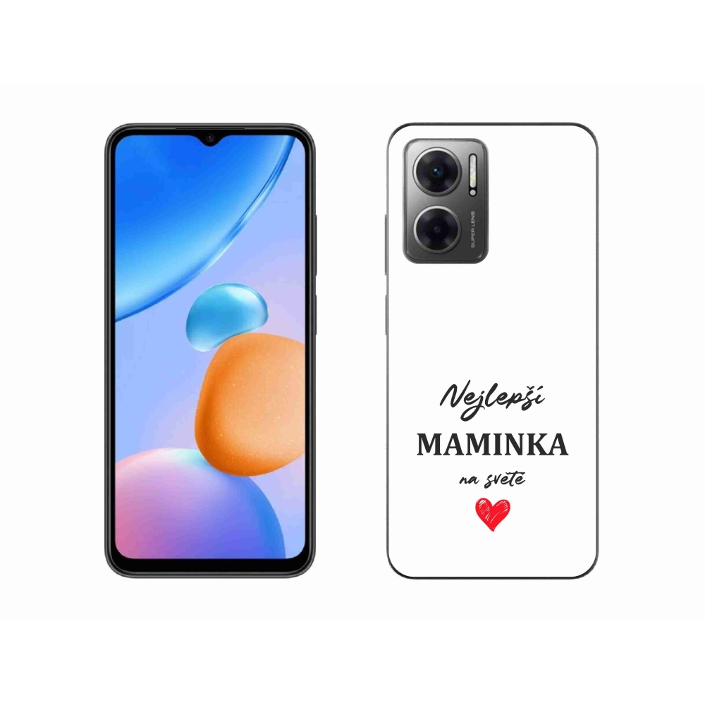 Gelový kryt mmCase na Xiaomi Redmi 10 5G - nejlepší maminka 1 bílé pozadí