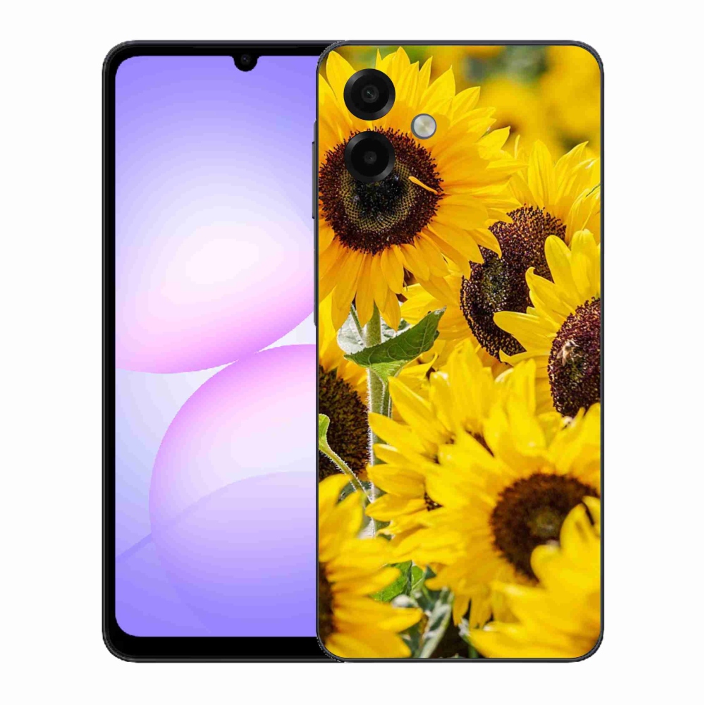 Gelový kryt mmCase na Samsung Galaxy A07 4G - slunečnice