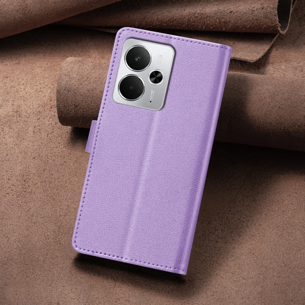 BINFEN knížkové pouzdro na Realme 14 5G - fialové