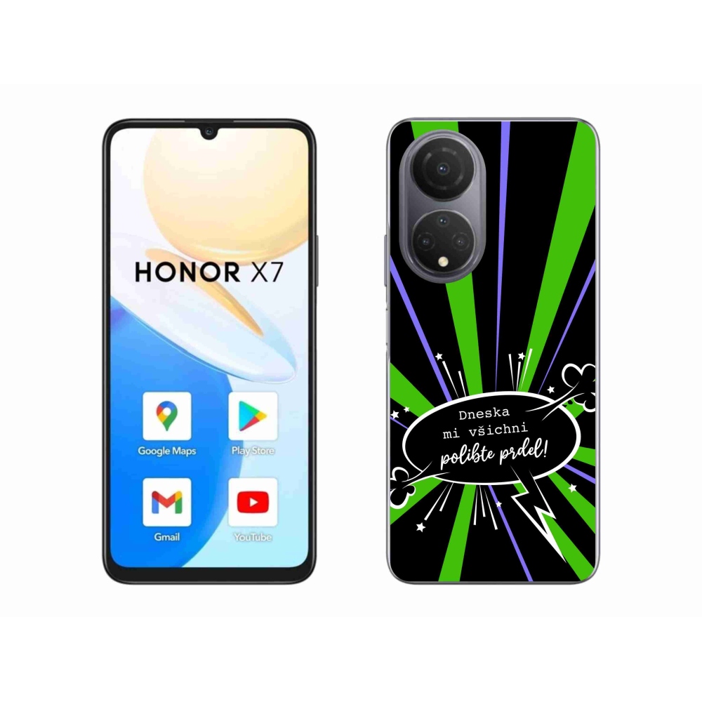 Gelový kryt mmCase na Honor X7 - vtipný text 15 černé pozadí