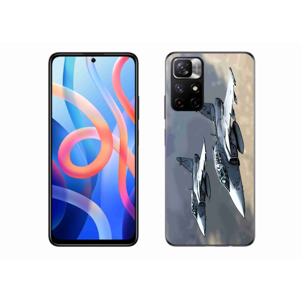 Gelový kryt mmCase na Xiaomi Redmi Note 11S 5G - stíhačky
