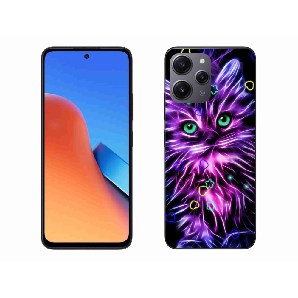 Gelový kryt mmCase na Xiaomi Redmi 12 - abstraktní kočka