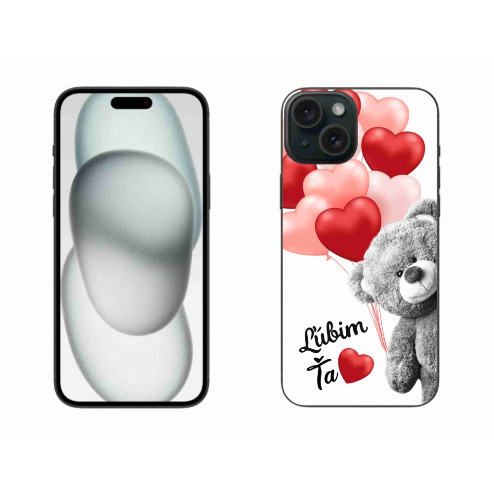 Gelový obal mmCase na iPhone 15 Plus - ľúbim ťa sk