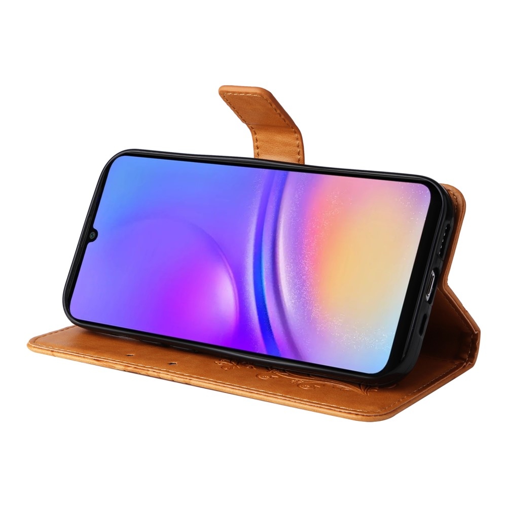 Big Butterfly knížkové pouzdro na Samsung Galaxy A06 4G - žluté