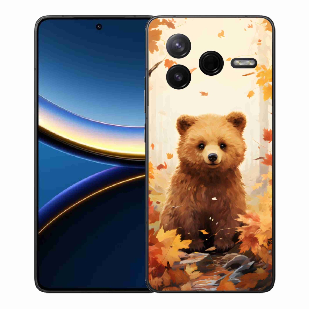 Gelový kryt mmCase na Xiaomi Poco F7 Pro - medvěd v lese