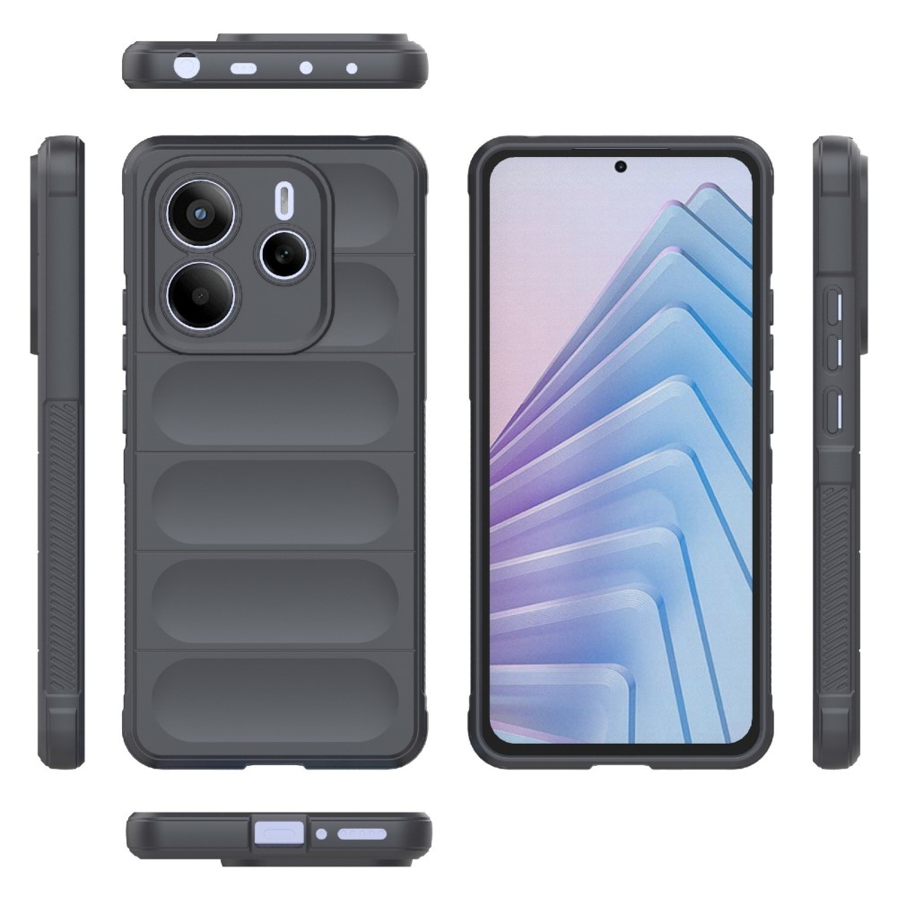 Rugg odolný gelový obal na Xiaomi Redmi Note 14 5G - tmavěšedý