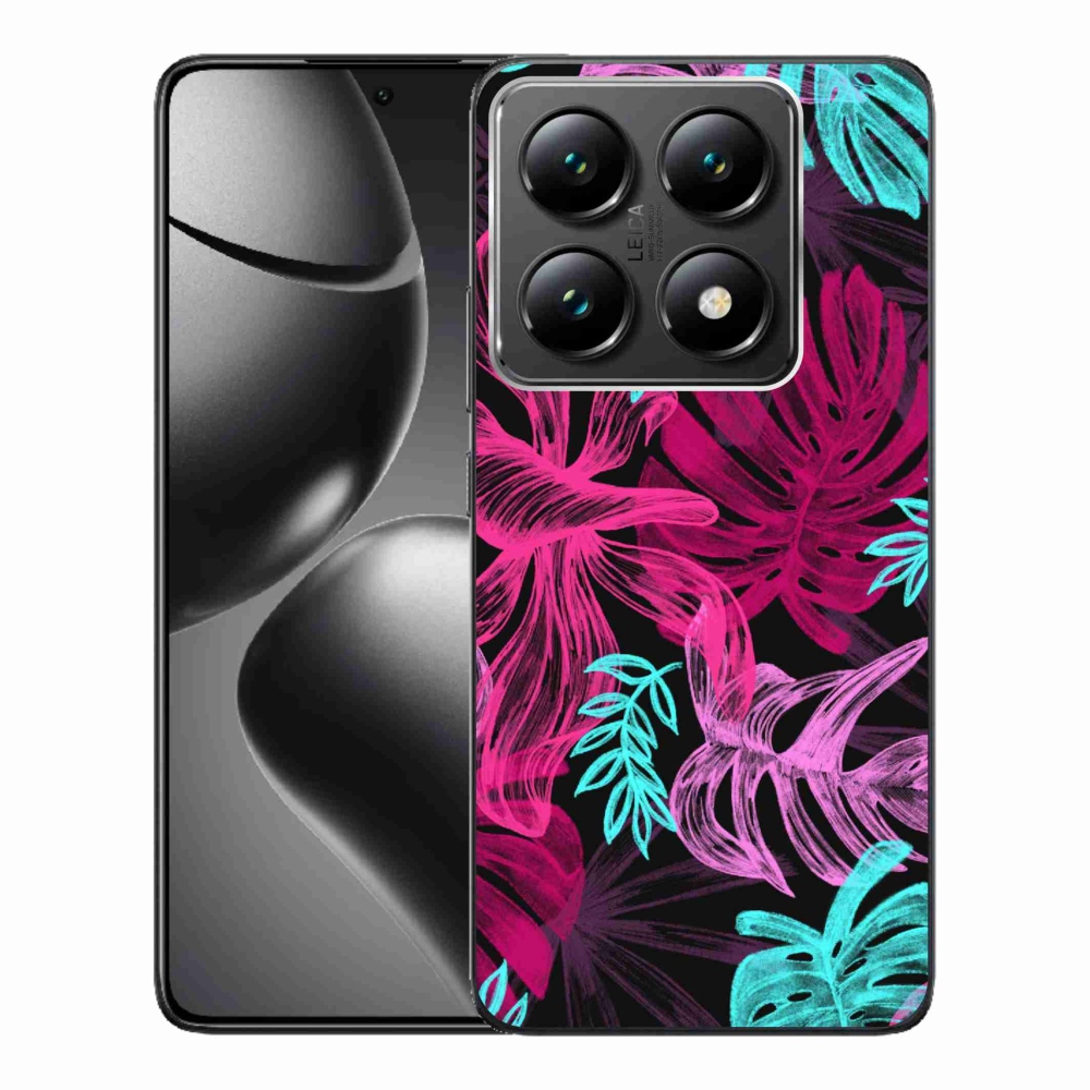Gelový kryt mmCase na Xiaomi 14T Pro - květiny 1
