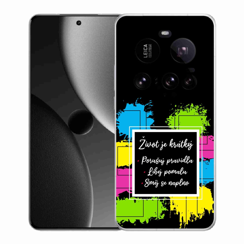 Gelový kryt mmCase na Xiaomi 15 Ultra - citát 5 černé pozadí