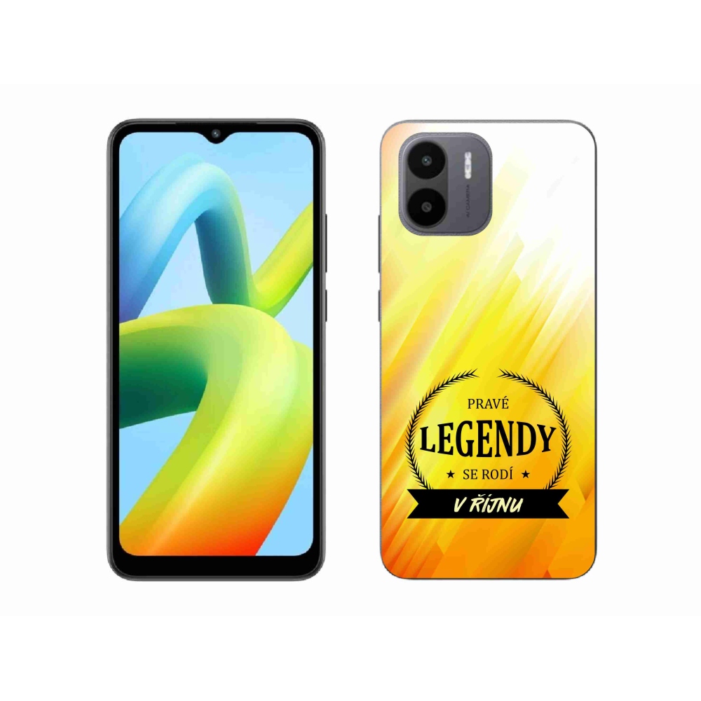Gelový kryt mmCase na Xiaomi Redmi A1 - legendy v říjnu žluté pozadí