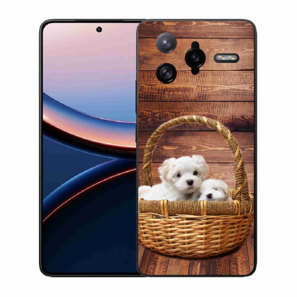 Gelový kryt mmCase na Xiaomi Poco F7 Ultra - štěňátka